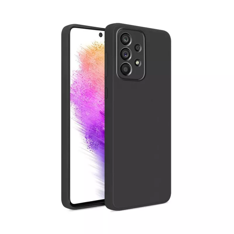 Husa HELMET CASE LIQUID SILICONE SAMSUNG A73, BLACK, 6.7