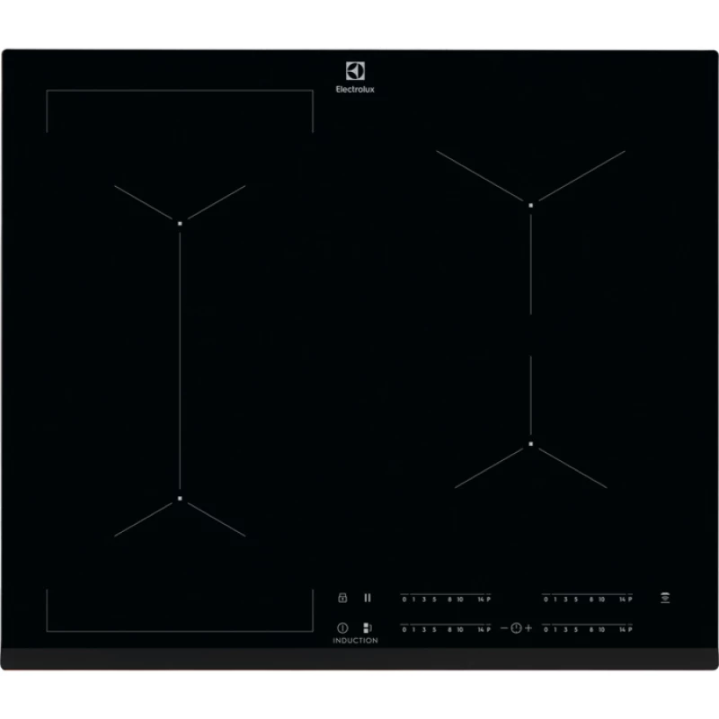Plita incorporabila cu inductie ELECTROLUX EIV634, 4 arzatoare, Vitroceramica, Control sensor, Negru