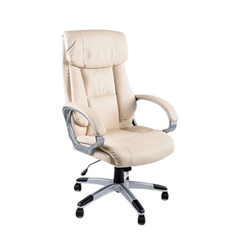 Fotoliu de birou AG SIGMA BEJ, Piele eco, Bej