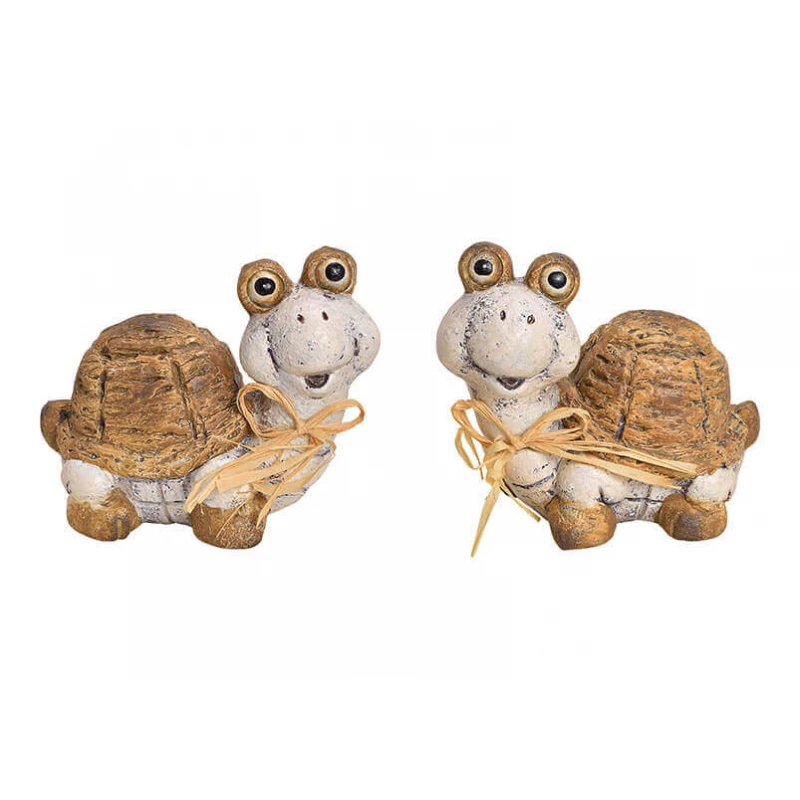 Черепаха Wurm керамика, коричневый, 2 в ассортименте, 12 x 10 x 7 cм