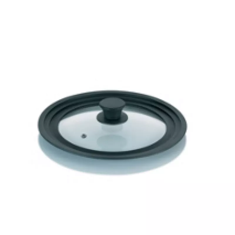 Крышка Kela Concetta, 22 / 24 / 26 см, Стекло, Силикон, Черный