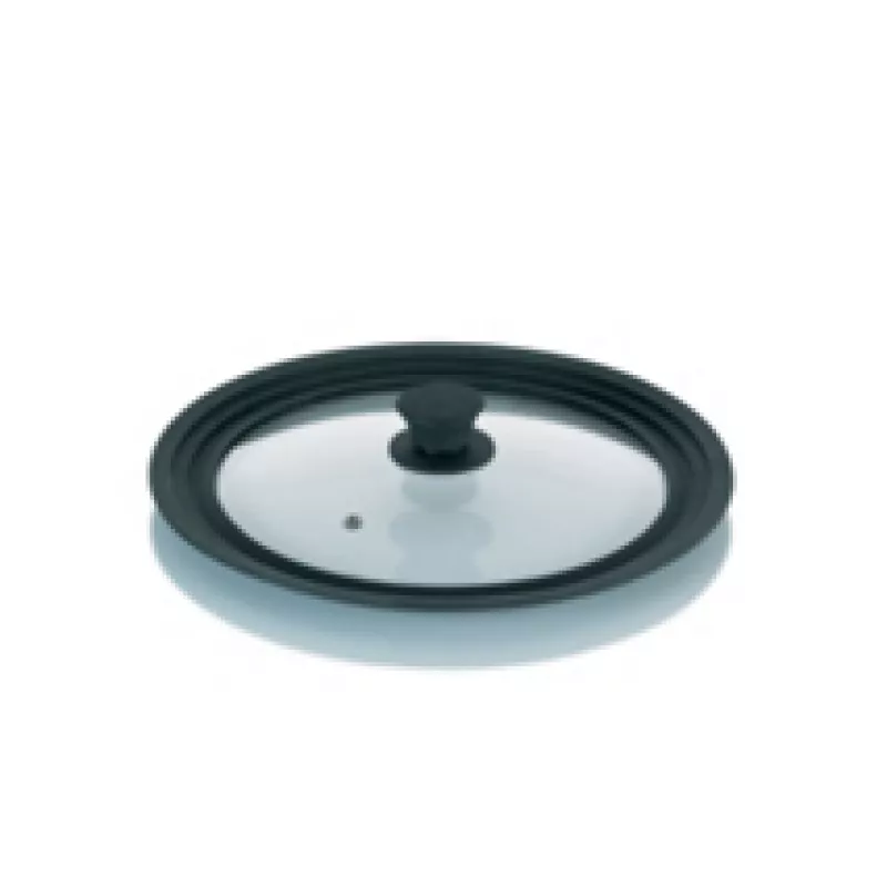 Крышка Kela Concetta, 28, 30, 32 см, Стекло, Силикон, Черный