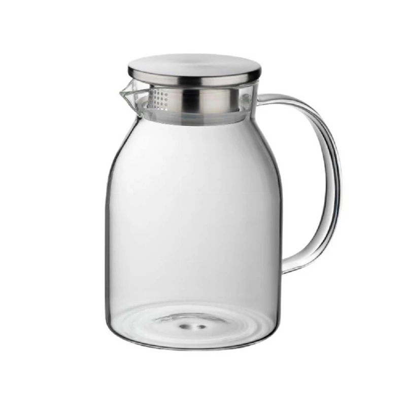 Ceainic Kela KRÜGE, 1.2 l, Inox, Sticla, Transparent