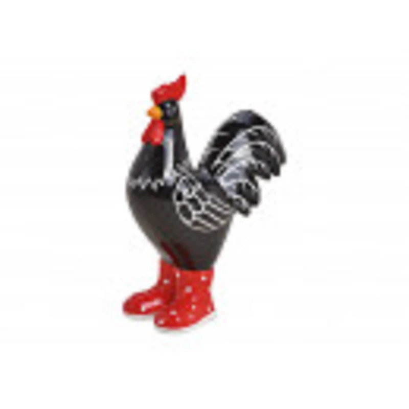 Figura Wurm COCOS DIN CERAMICA, NEGRU, 15X21X8 CM