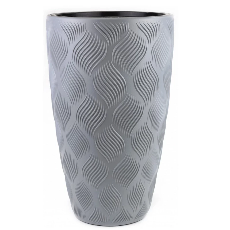 Ghiveci pentru flori Form Plastic FLOW SLIM D29 CM, H48 CM,V24 L, V5,5 L, SUR DESCHIS