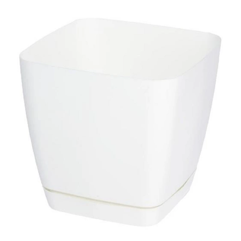 Ghiveci pentru flori Form Plastic TOSCANA D22 CM, H21.5 CM, V40 L, ALB