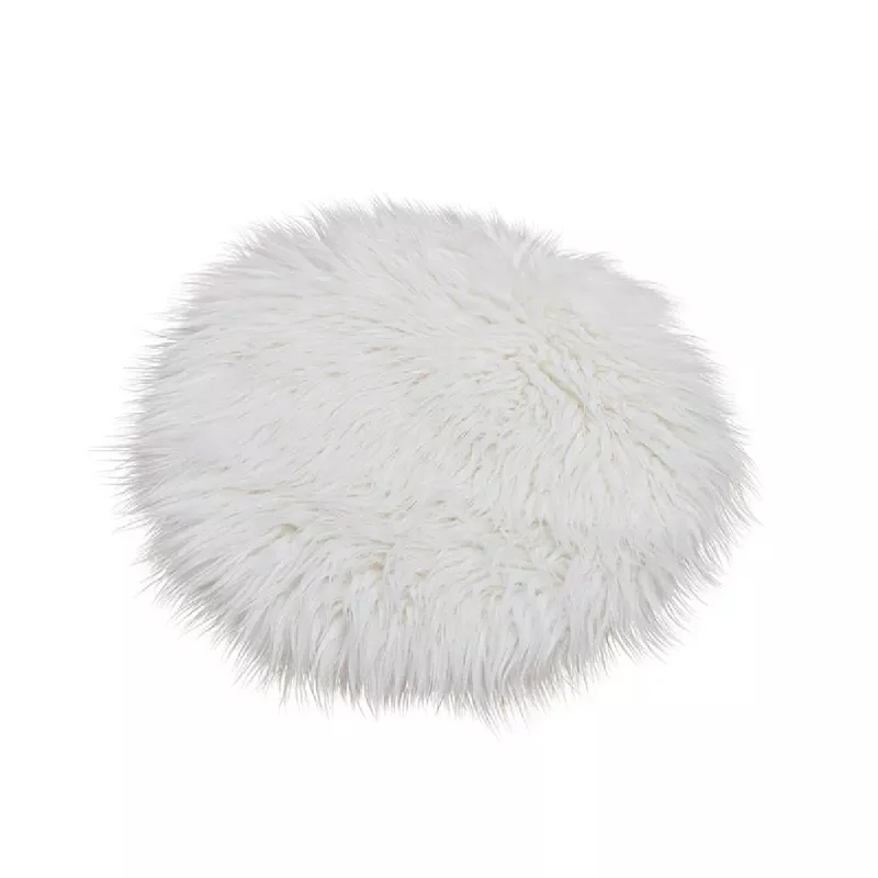 Husa Wurm PENTRU SCAUN DIN BLANA ARTIFICIALA, ALB 34CM