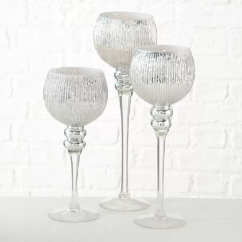 Set de pahare Wurm 30/35/40CM ,D13CM ARGINTIU