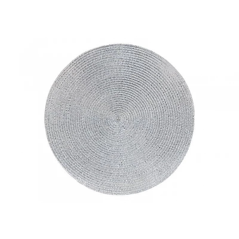 Covoras de masa ROTUND, Argintiu