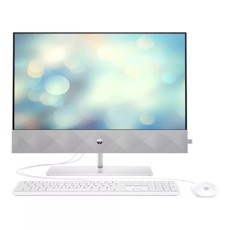 PC All-in-One HP Pavilion 24-k1001ur White, 23.8, IPS FHD Core i3-10305T 8GB 256GB SSD GeForce MX350 2GB DOS Wirelss Keyboard+Mouse