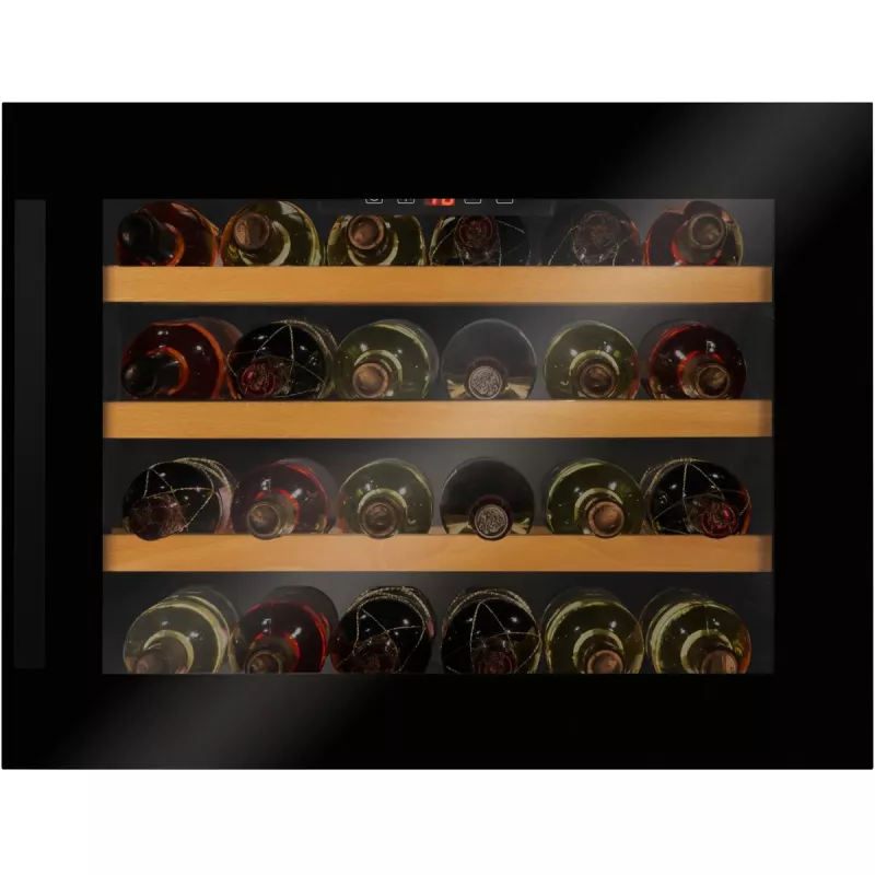 Винный шкаф AMICA WK 341 200 S, 24 х 0.75 л, 45.5 см, Черный, G