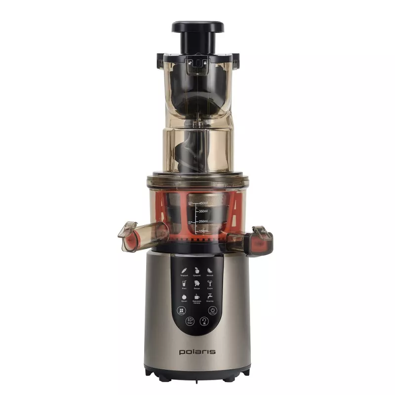 Storcator POLARIS PSJ 0601, Cu un ax melcat, 600 W, 1 l, 0.8 l, 9 trepte de viteza, Inox