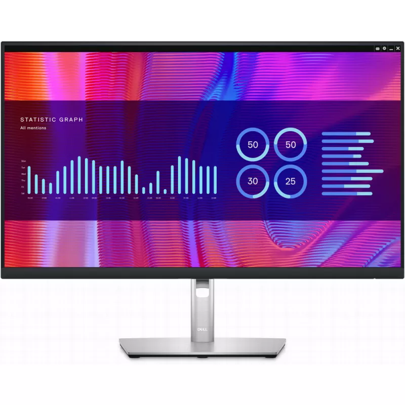 Monitor DELL P2723DE, 27.0 2560x1440, IPS HDMI DP USB-C LAN (RJ-45) HAS Pivot USB VESA