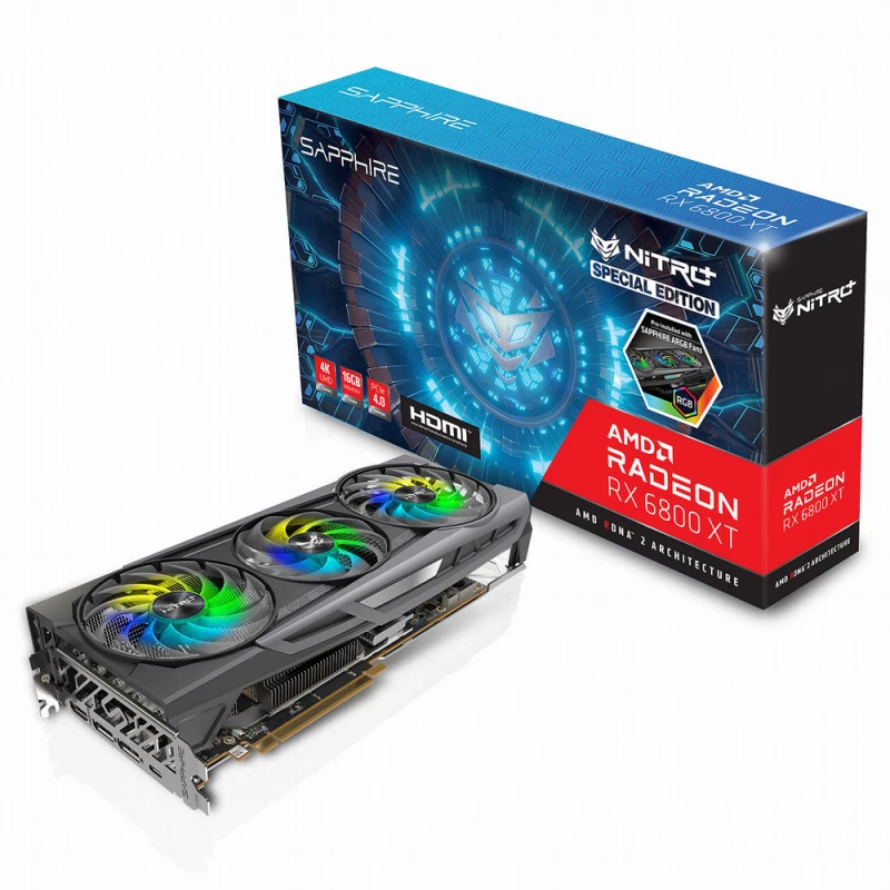 Placa video SAPPHIRE NITRO+ 11304-01-20G, Radeon RX 6800 XT SE OC, 16GB GDDR6 256Bit HDMI DP