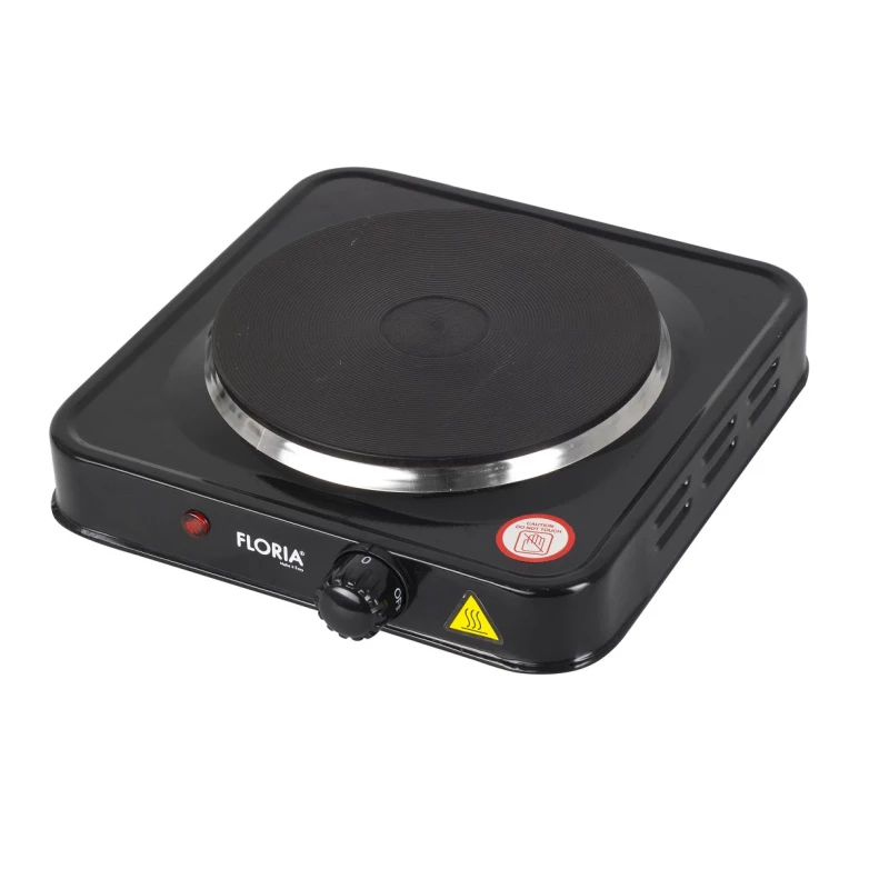 Aragaz electric Floria ZLN2829 (pe masa), 1 arzator, 25 cm, Negru, A