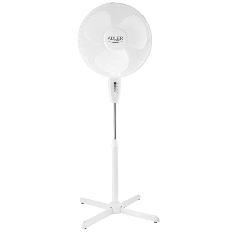 Ventilator ADLER AD-7305, 90 W, 40 cm, 3 viteze, Alb