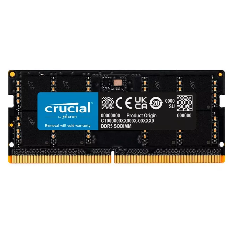 RAM Crucial CT8G48C40S5, SODIMM DDR5 8GB 4800MHz, CL40, 1.1V