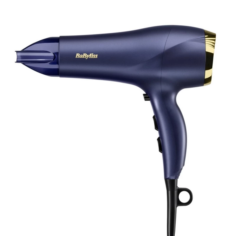 Uscator de par BABYLISS 5781PE, 2300 W, 2 treapta de viteza, 3 regimuri de temperatura, Functie ionica, Albastru