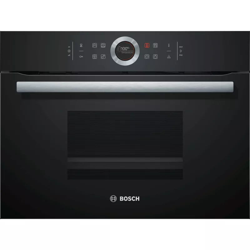 Cuptor electric incorporabil BOSCH CDG634AB0, 38 l, 4 functii, Grill, Timer, Curatare traditionala, Negru, A
