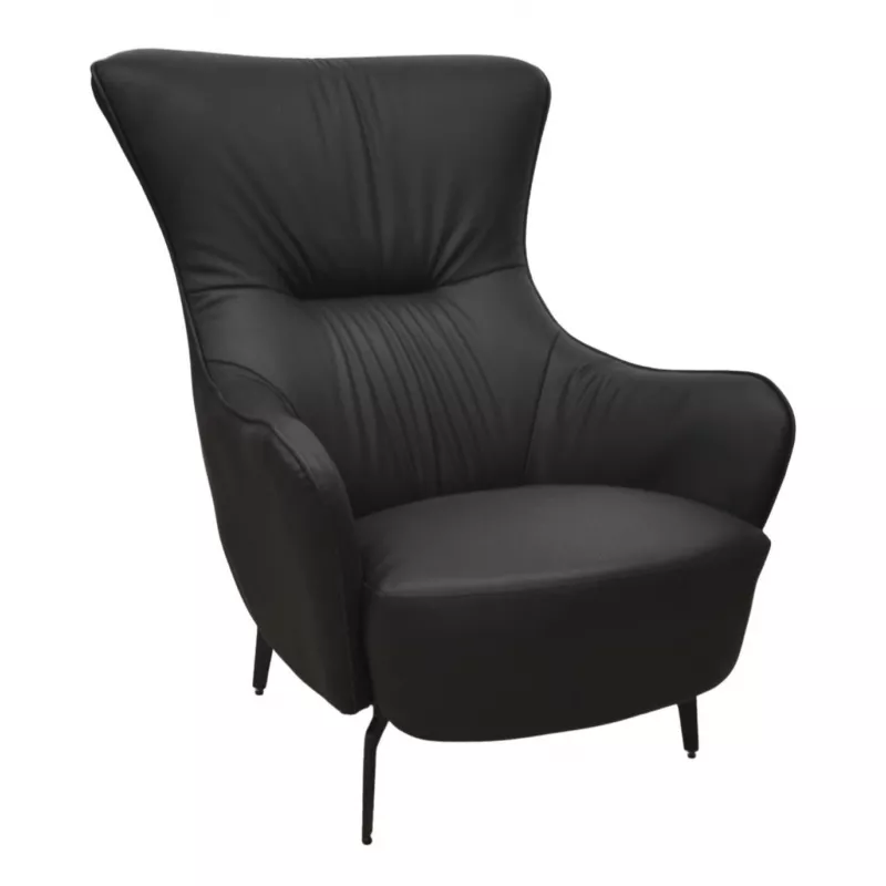 Kресло DP Aron, Экокожa, Черный, 85 х 52 х 52