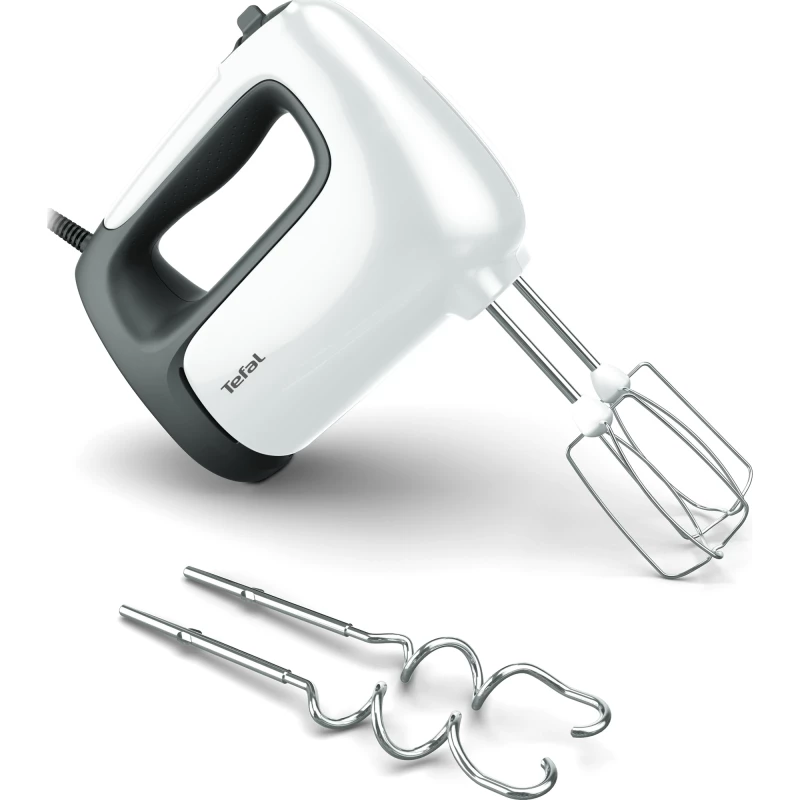 Mixer Tefal HT464138, 500 W, 2.5 l, 5 viteze, Functie turbo, Alb