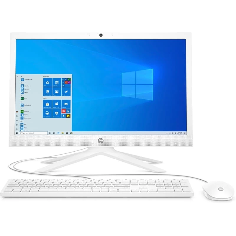 PC All-in-One HP All-in-One 21-b0052ur White, 20.7, FHD Celeron J4025 4GB 128GB SSD Intel UHD Win11 Keyboard+Mouse 5D1Q6EA