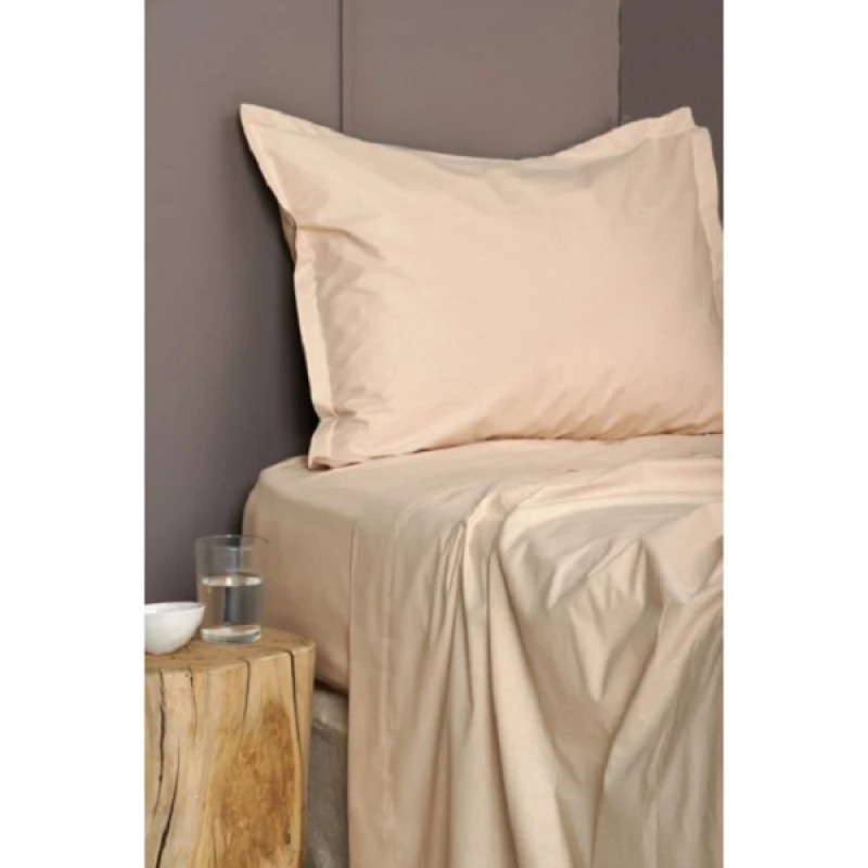 Lenjerie de pat Cottony SLPP VANILLA (240), 2 persoane, Poplin, Vanilie