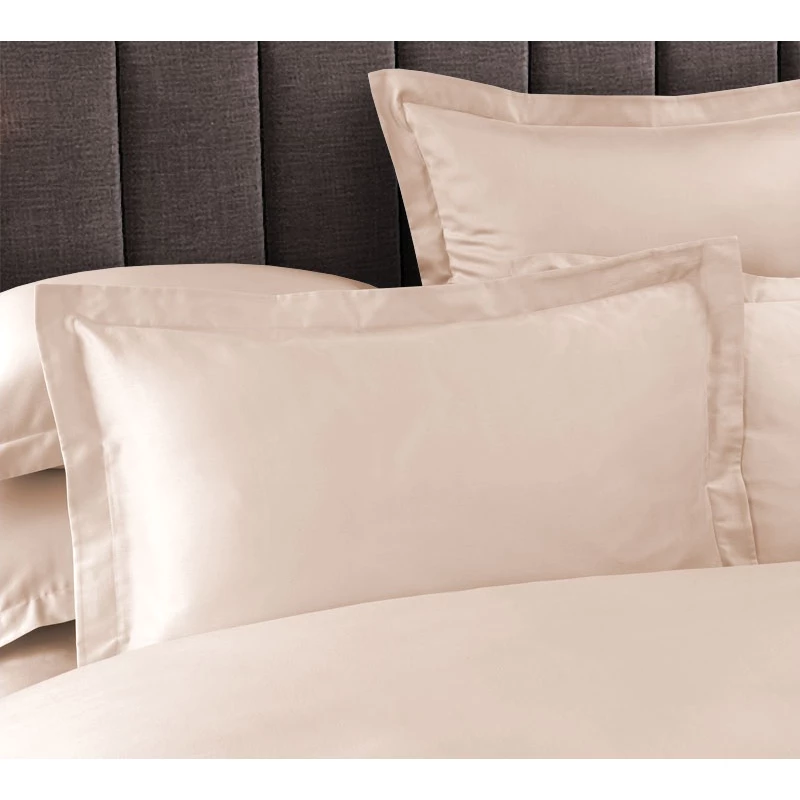 Постельное белье (комплект) Cottony SLPSL Сатин Caramel Uniton, Двуспальный Евро, Сатин Lux, Бежевый