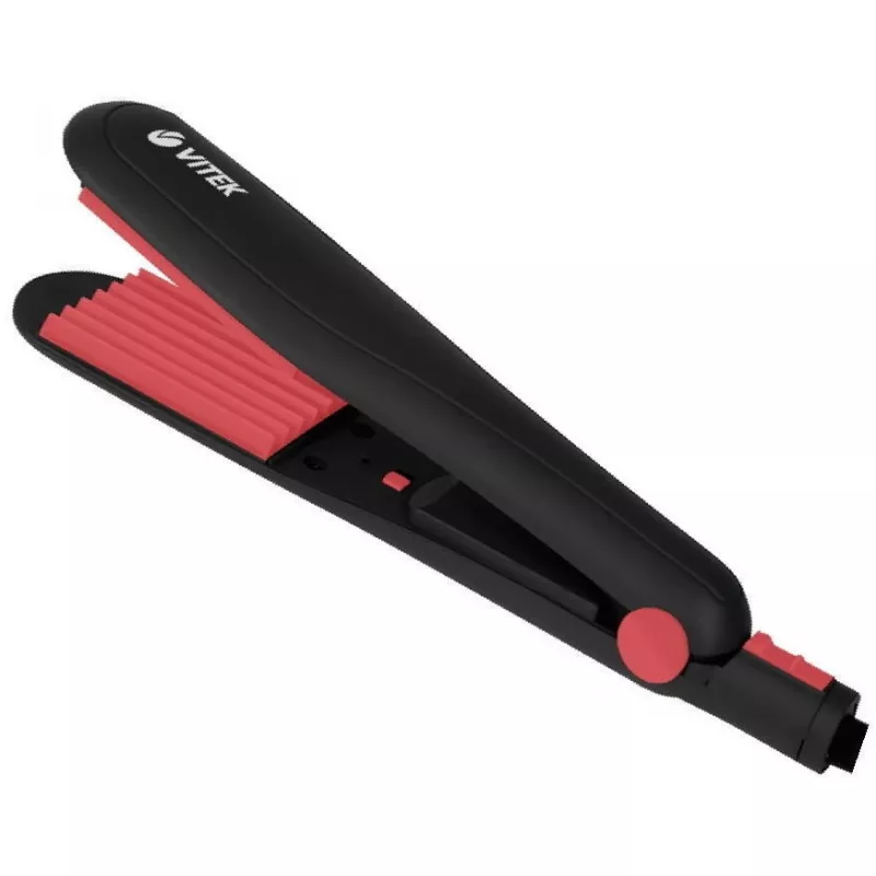 Утюжок для волос VITEK VT-1323, Керамическое покрытие, 78 x 45 мм, 200 °C, 30 Вт, 2 режима, Черный