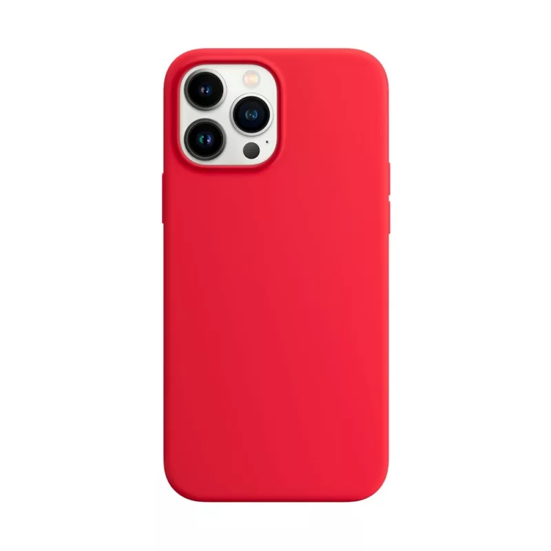 Husa HELMET CASE LIQUID SILICONE IPHONE 13 PRO MAX, RED
