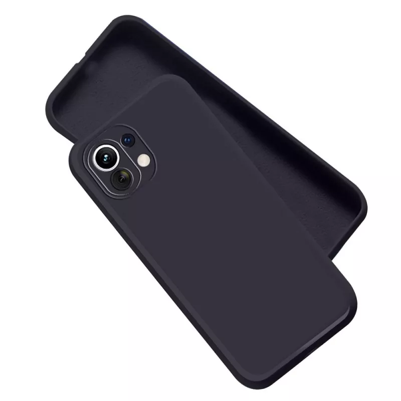 Чехол HELMET Liquid Silicon Xiaomi Mi 11 Lite, Black