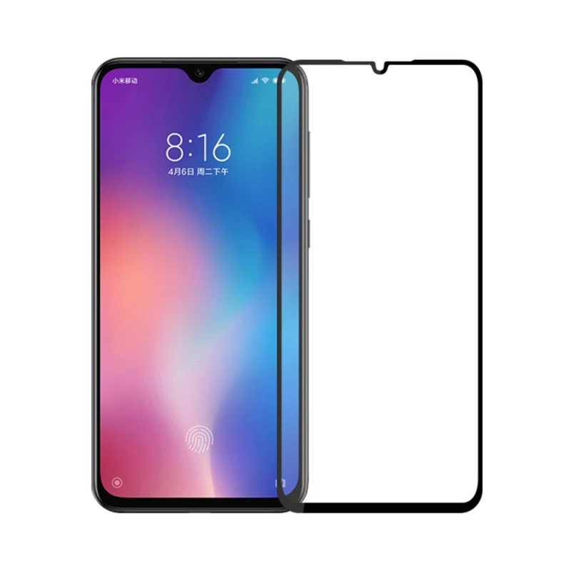 Sticla de protectie HELMET GLASS XIAOMI MI 9 DIAMOND 4D, BLACK