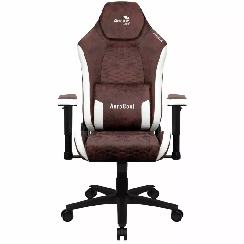 Fotoliu Gaming AeroCool Crown AeroSuede Burgundy Red, Piele artificiala, Gazlift, 150 kg, 180 cm