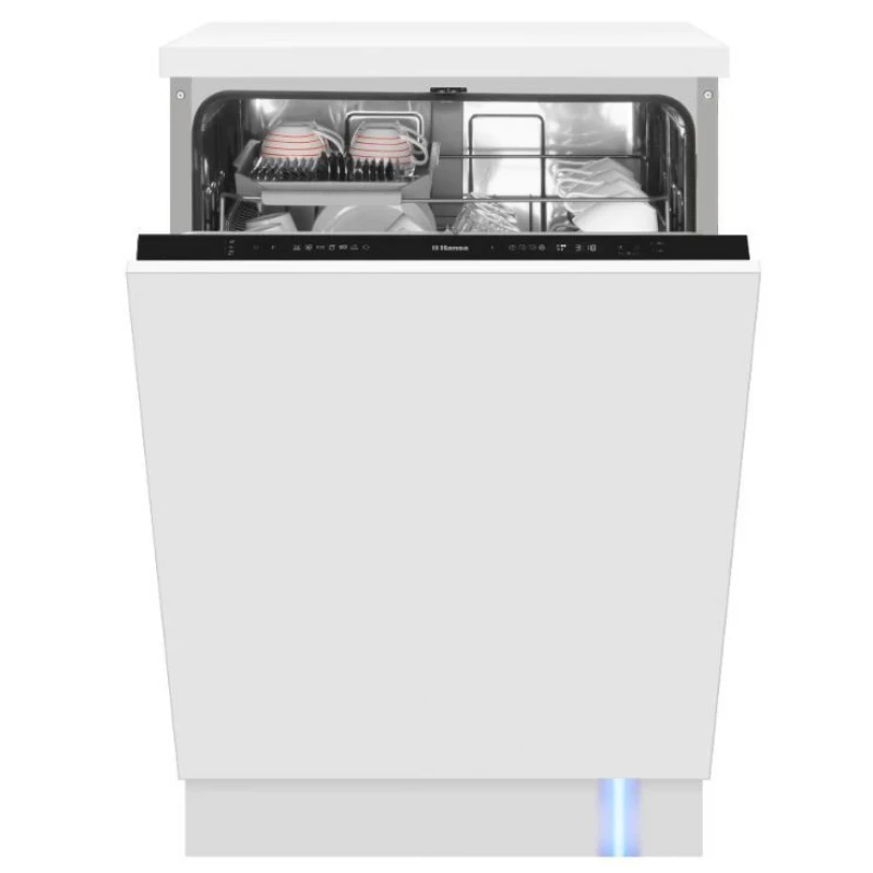 Masina de spalat vase incorporabila HANSA ZIM647TH, 14 seturi, 7 programe, Control electronic, 60 cm, Alb, А++