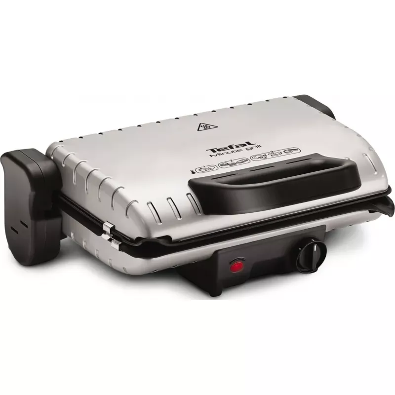 Gratar electric Tefal GC205012, 1600 W, 2 functii, Termostat, Inox, Negru
