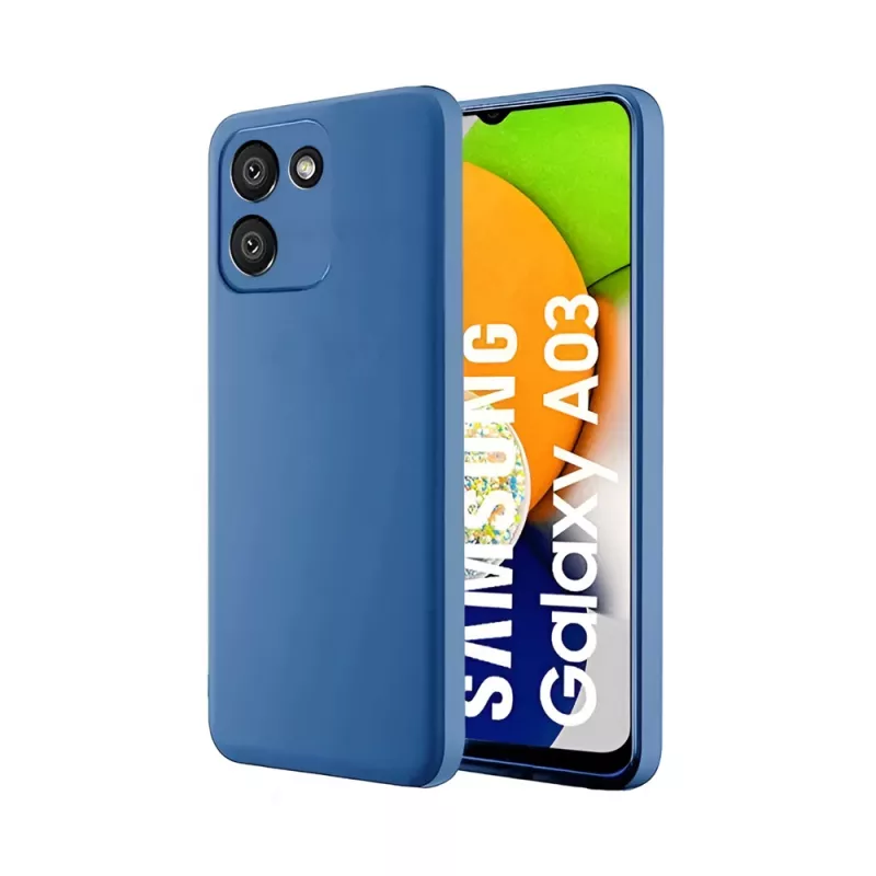 Чехол HELMET Case Liquid Silicone Samsung A03, Blue