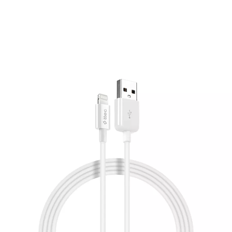 Кабель Ttec USB to Lightning Mfi (1M), White