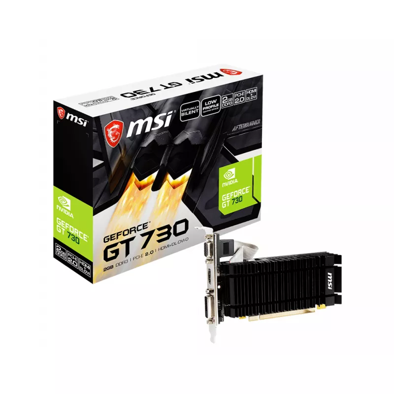 Placa video MSI N730K-2GD3H/LPV1, GeForce GT 730, 2GB DDR3 64Bit VGA DVI HDMI Fanless Low Profile