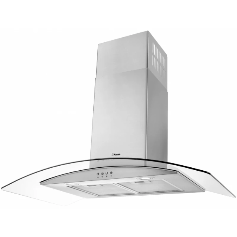 Вытяжка HANSA OKP931GH, 660 м³/ч, 1 двигатель, 90 см, Жироулавливающий алюминиевый фильтр, Нержавеющая сталь