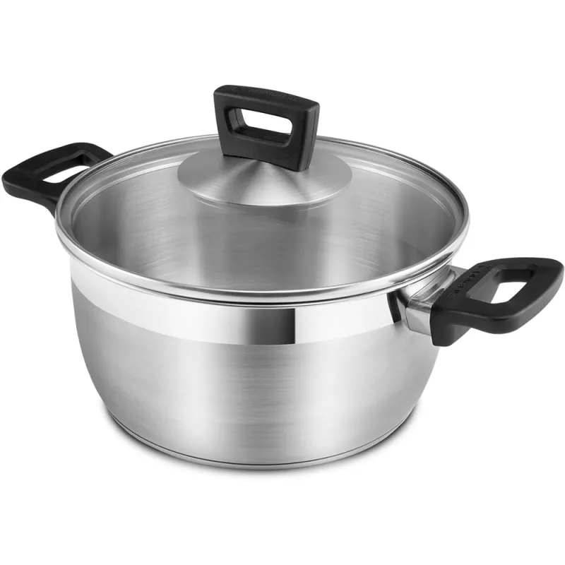 Cratita cu capac POLARIS RIALTO-20, 3.2 l, 20 cm, Inox