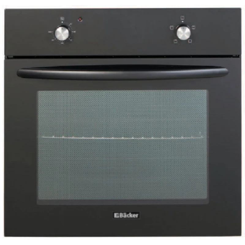 Cuptor electric incorporabil BACKER BCE-4M 444BL, 65 l, 4 functii, Grill, Curatare traditionala, Negru, A