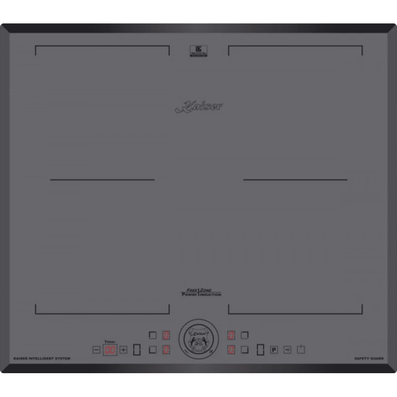 Plita incorporabila cu inductie KAISER KCT 6730 FIG, 4 arzatoare, Vitroceramica, Inox