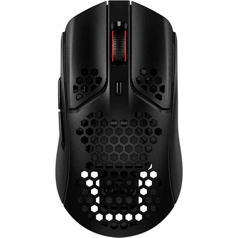 Gaming Mouse HyperX Pulsefire Haste (4P5D7AA), Wireless, 2.4GHz Wireless / Wired, Ultra-light hex shell design, 400–16000 DPI, 4 DPI presets, Pixart PAW3335 Sensor, TTC Golden Micro Dustproof Switch, Battery Life: Up to 100 hours, 59g