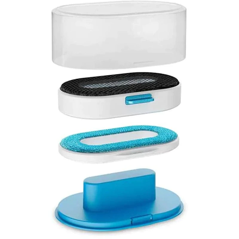 Vaporizator pentru haine Tefal DT9530E1, 1700 W, 90 g/min, 200 ml, Talpa ceramica, Alb, Albastru deschis