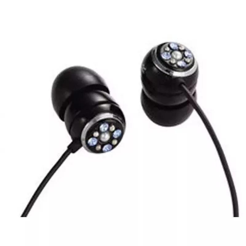 Casti cu fir ELECOM ORB GEM DROPS (E11007) BLACK, AQUAMARINE BLUE