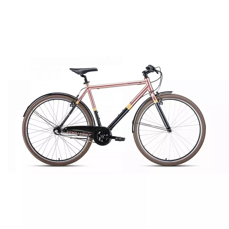 Bicicleta petru oras FORWARD ROCKFORD 28 (28" 3 ск.-(планетарная передача) рост 540 мм) 2019-2020, черный/коричневый