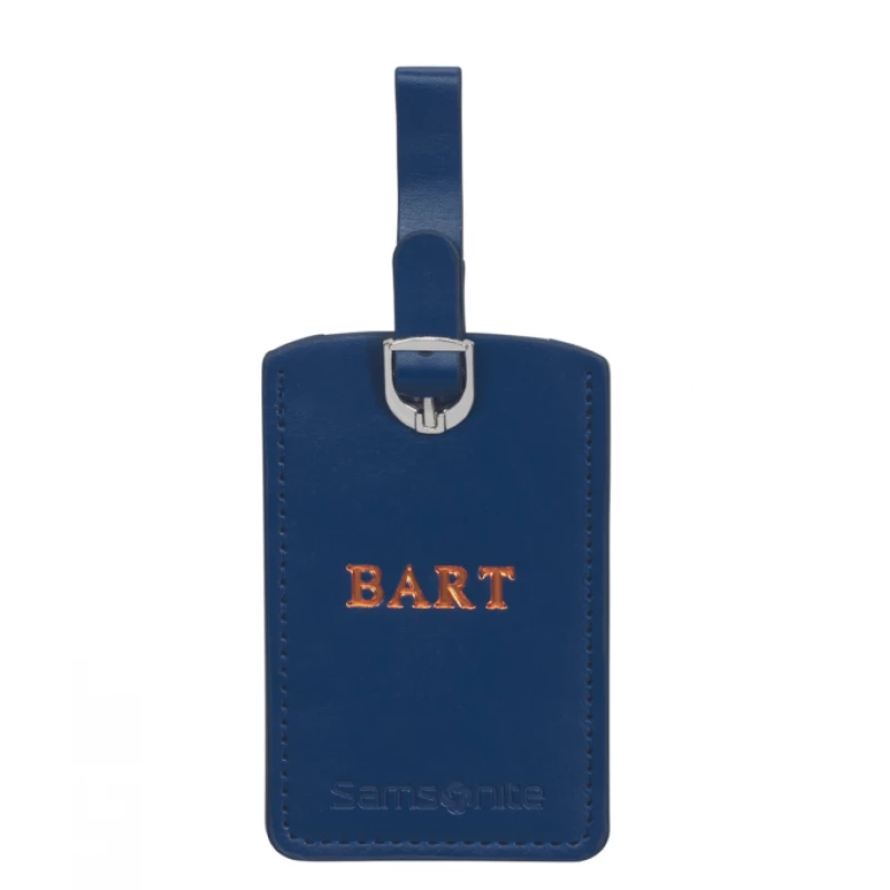 Etichetă de bagaj Samsonite GLOBAL TA- ETICHETA PENTRU BAGAJ X2 ALBASTRU INTUNECAT