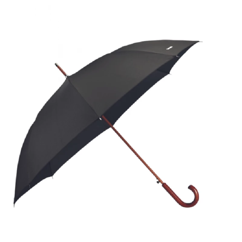 Зонт Samsonite WOOD CLASSIC S, Полиэстeр, Черный, 120 x 97.5