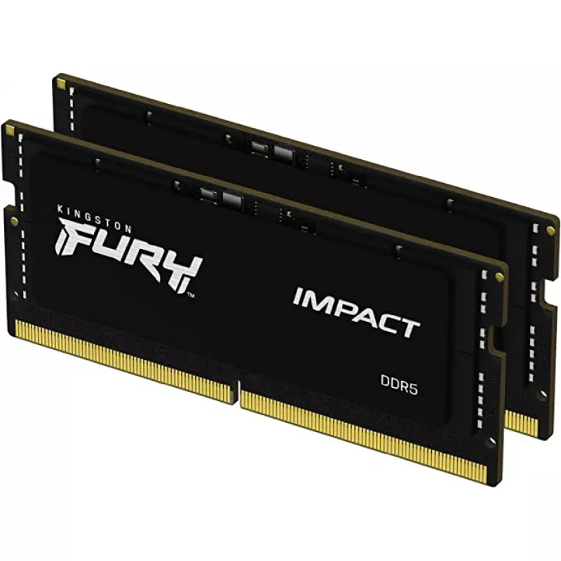 RAM KINGSTON FURY BEAST (KF548S38IBK2-16), SODIMM DDR5 16GB (2x8GB) 4800MHz, CL38, 1.1V, Black