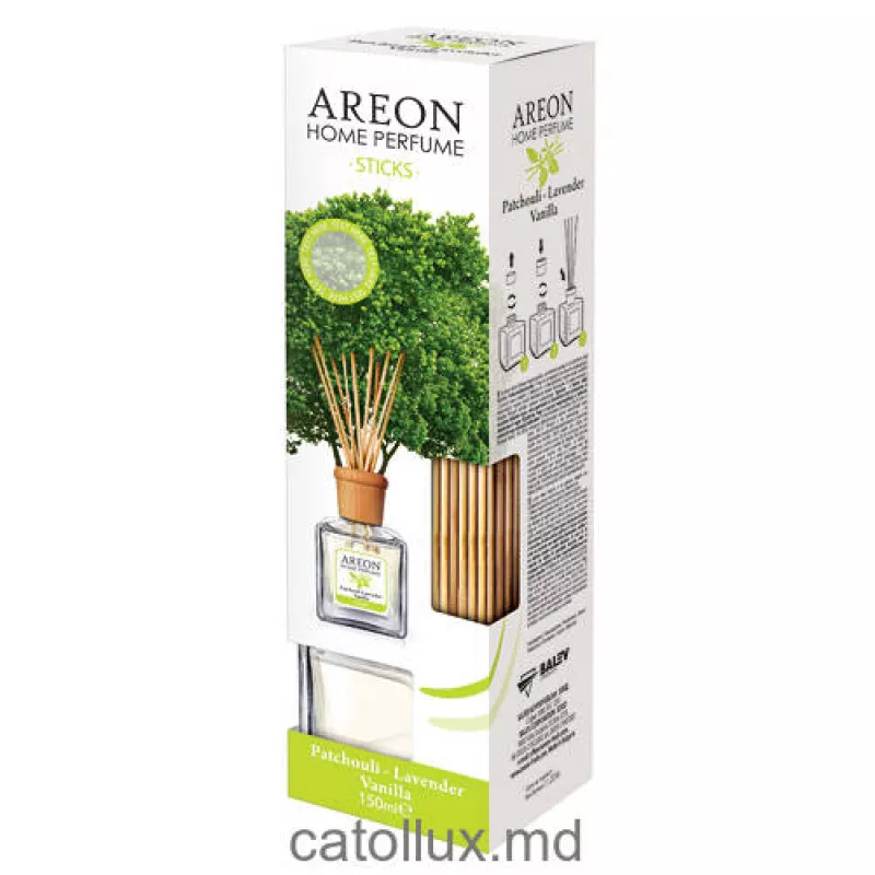 Betisoare parfumate AREON АРОМАТИЗ.  HOME PARFUME STICKS 150ML (PATCHOULI-LAVENDER-VANILLA) 1ШТ./PREP.PT PARFUM.INC